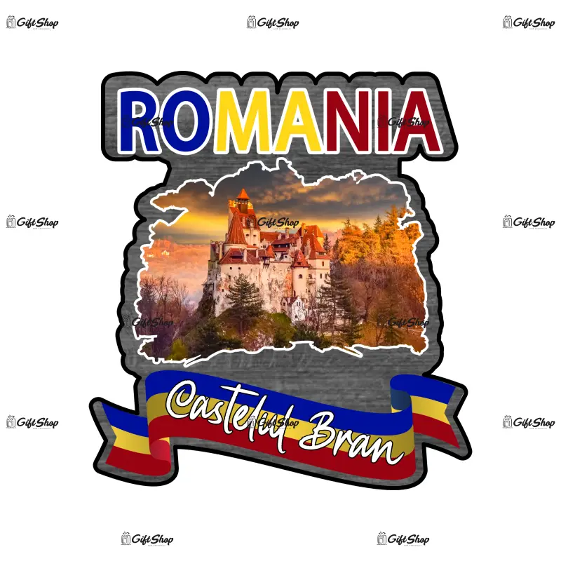 Castelul bran romania, magnet frigider mgs162